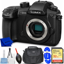 PANASONIC Lumix Dc-Gh5 Mirrorless Micro 4/3 Digital Camera - 32GB Bundle