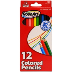 ROSEART Color Pencils, 12-Count, Assorted Colors