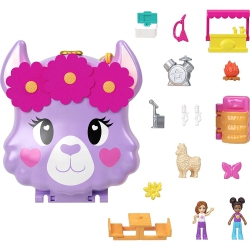 POLLY POCKET Camp Adventure Llama Compact Playset