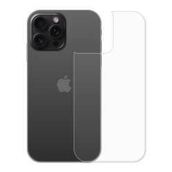 GHOST ARMOR CANADA Ghost Armor Iphone 15 Pro Max Clear Skin Back Protector - Military Grade Polyurethane - Lifetime Replacements