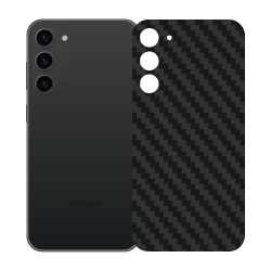 GHOST ARMOR CANADA Ghost Armor Samsung Galaxy S23 Plus Carbon Skin - 3M Military Grade - Lifetime Replacements In Black