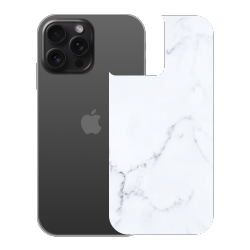 GHOST ARMOR CANADA Ghost Armor Iphone 15 Pro Marble Skin - 3M Military Grade - Lifetime Replacements In White