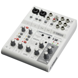 YAMAHA Ag06Mk2 Mixer W/ USB Audio Interface - In White