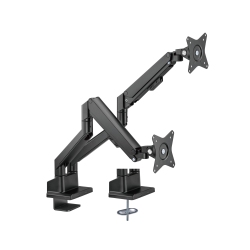 AMER MOUNTS Dual Monitor Mount With Hydralift Pneumatic Arms - Clamp And Grommet Included - 9Kg Per Display - 10Yr Warranty - Hydra2GB