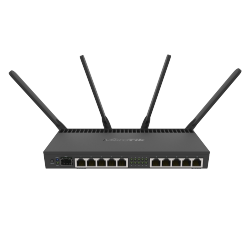 MIKROTIK Rb4011Igs+5Hacq2Hnd-In10Xgigabit Port Router \w A Quad-Core 1.4Ghz Cpu, 1GB Ram, Sfp+ 10GBps Cage, Dual Band 2.4Ghz / 5Ghz 4X4 Mimo