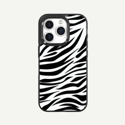 CASECO Iphone 15 Pro Case With Magsafe - Zebra