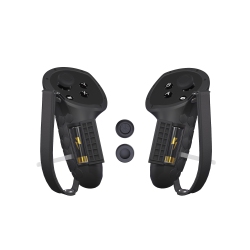 HLD Controller Grip Cover Compatible \w Meta/oculus Quest 3 Touch Plus Protector \w Battery Opening Cover, 2PCs Joystick Cap And Knuckle Straps