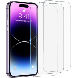GENERIC [3 Pack] Screen Protector for Iphone 15 Pro 6.1 Inch, Tempered Glass Film Anti-Scratch Touch Sensitive Bubble