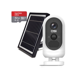 OSI - Wire-Free 1080P Wifi Battery Camera W/ Solar Panel