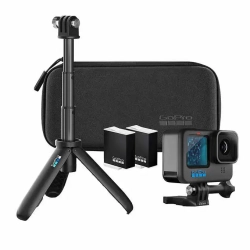 GOPRO Hero11 - Essential Bundle - Hero 11 + 2 Extra Battery + Compact Case + Extension Pole - In Black