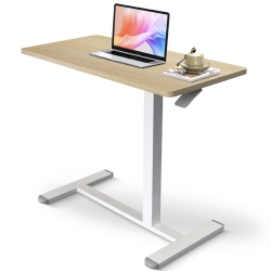 IMGADGETS Height Adjustable Desk 80X40 Cm | Standing Desk for Work And Home | Overbed C - Table Height Adjustable Desk Max Height 103 Cm ( Walnut )
