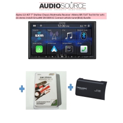 ALPINE Ilx-407 7” Shallow-Chassis Mutimedia Receiver +Metra Ibr-Tlkt Tool Kit for Vehicle Stereo Install+Siriusxm Sxv300V1C Connect Vehicle