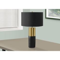 MONARCH SPECIALTIES I 9629 - Lighting, 25"h, Table Lamp Concrete Shade, Contemporary In Black