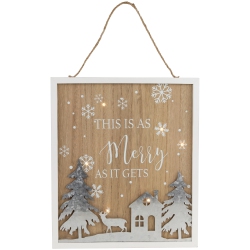 NORTHLIGHT Ed "this Is As Merry As It Gets" Christmas Wall Sign - 13.75