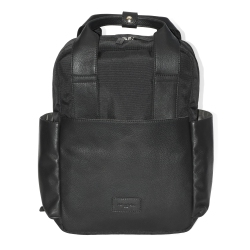 CLUB ROCHELIER Leather Backpack With Double Handles And Multi Pockets