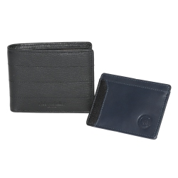 CLUB ROCHELIER Men's Billfold Wallet With Removable Card Holder In Multicolor