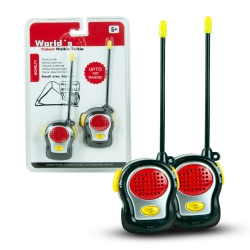 TRADEOPIA World’S Tiniest Walkie Talkies Limited Edition - Miniature Design, Morse Code Key, Flexible Antennas, And Up to 100’ Range - Ideal