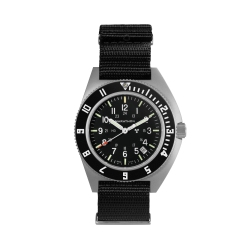 MARATHON - Steel Navigator W/ Date (Ssnav-D) On Nylon Defstan 41MM In Multicolor