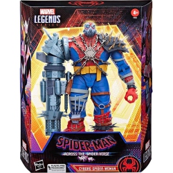 MARVEL Legends Retro 9 Inch Action Figure Across The Spider-Verse Deluxe - Cyborg Spider-Woman