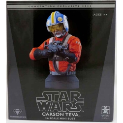 STAR WARS Collectible 6 Inch Bust Statue 1/6 Scale Exclusive - Carson Teva Bust Sdcc 2023