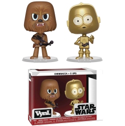 STAR WARS 3.75 Inch Action Figure Vinyl - Chewbacca & C-3Po