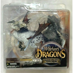 DRAGONS Mcfarlane Quest for The Lost King 6 Inch Static Figure - Fire Clan Dragon