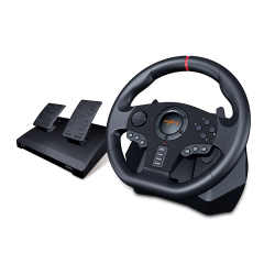PXN PC Racing Wheel, V900 Universal USB Car Sim 270/900 Degree Race Steering Wheel With Pedals for Ps3, Ps4, Switch, Android Tv