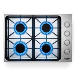 COSTWAY 30" 4 Burners Gas Cooktop Built-In Stovetop - Stainless Steel