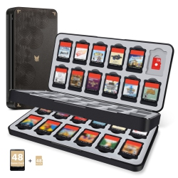 FUNLAB Switch Game Case Compatible \w Nintendo Switch Games & Micro Sd Cards, Switch Game Holder Cartridge Case \w 48 Game Card Storage for Zelda