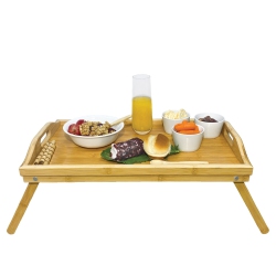 JS GOURMET - Foldable Lunch/meal Tray, Made Of Bamboo
