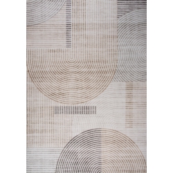 RUG BRANCH Minimalist Abstract Geometric Beige Indoor Soft Area Rug In Brown