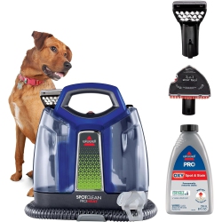 BISSEL L - Portable Carpet Cleaner - Spotclean Proheat - for Carpet And Upholstery - Tough Stain And 3-In-1 Stair Tool And - Hydrorinse Self-Cleaning