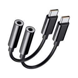 NIERBO USB Type C to 3.5MM Female Headphone Jack Adapter, USB C to Aux Audio Dongle Cable Cord Compatible \w Iphone 15 Pro Max/15 Pro/15 Plus