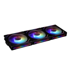 LIAN LI Uni Fan Sl-Inf 120 RGB Infinity Mirror Argb Fan 120MM 3-Pack Controller In Black