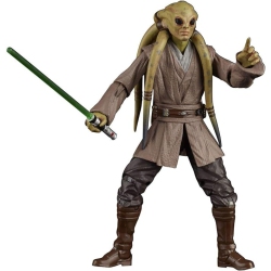 HASBRO Star Wars The Series Kit Fisto Toy 6-Inch Scale Star Wars: The Clone Wars Collectible Action Figure, Toys for Kids Ages 4 And Up In Black