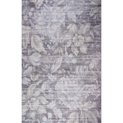 RUG BRANCH Modern Floral Beige Indoor Soft Area Rug In Grey
