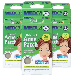 MEDCA Acne Care Pimple Patch Absorbing Cover - Hydrocolloid Bandages (216 Count) Two Universal Sizes, Acne Spot Treatment for Face & Skin Spot Patch
