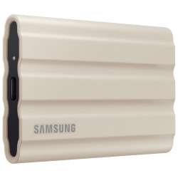 SAMSUNG (Refurbished Good)- T7 Shield 2Tb USB 3.2 External Solid State Drive (Mu-Pe2T0K/am) - In Beige