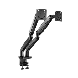 ERGOAV Dual Arm Monitor Desk Mount With Docking Station, Fits Up to A 34" Screen