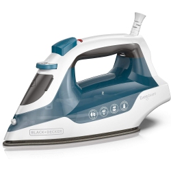 BLACK & DECKER Black + Decker - Easy Steam Iron With Non-Stick Soleplate, 1200 Watts In Blue