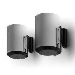 FLEXSON Wall Mount With Corner Piece for Sonos Era 100 Speaker (Black, Pair)