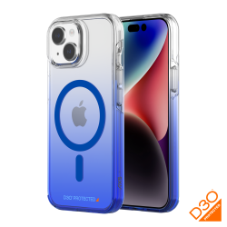 AXS BY AXESSORIZE Axs Crystal Shield D3O® Case Made With Recycled Materials Magsafe Compatible for Apple Iphone 15 Plus | Sapphire Gradient