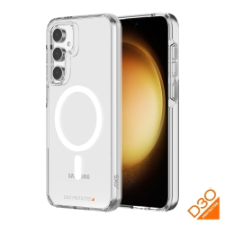 AXS BY AXESSORIZE Axs Crystal Shield D3O® Case Made With Recycled Materials Magsafe Compatible for Samsung Galaxy S23 Fe | Clear