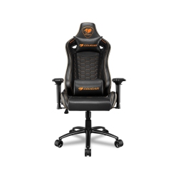 COUGAR Outrider S Gaming Chair Ergonomic, Breathable Pvc Leather - 4D Adjustable Armrest - Reclines Up to 180º - Tilt Mechanism In Black