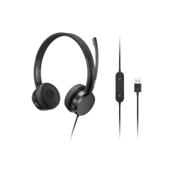 LENOVO On- Ear Headset With Mic - (4Xd1K18260) In Black