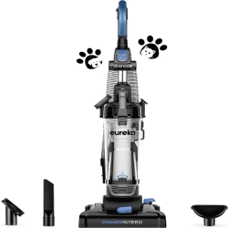 EUREKA Powerspeed Bagless Upright Vacuum Cleaner With Pet Turbo - | High Performance Cleaning for Pet Owners In Black
