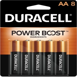 DURACELL Coppertop Aa Alkaline Batteries (8-Pack) | Long-Lasting, All-Purpose Battery for Home & Business