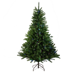 NORTHLIGHT Pre-Lit Artificial Canadian Pine Commercial Christmas Tree - 15' - Multicolor Lights