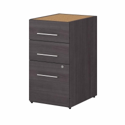 BUSH FURNITURE Bush Business Furniture Office 500 16W 3 Drawer File Cabinet - Assembled, Storm In Gray