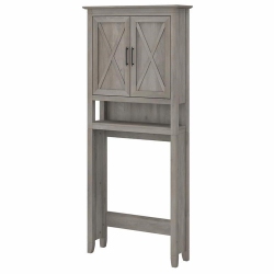 BUSH Key West Over The Toilet Storage Cabinet In Driftwood - Engineered Wood In Gray
